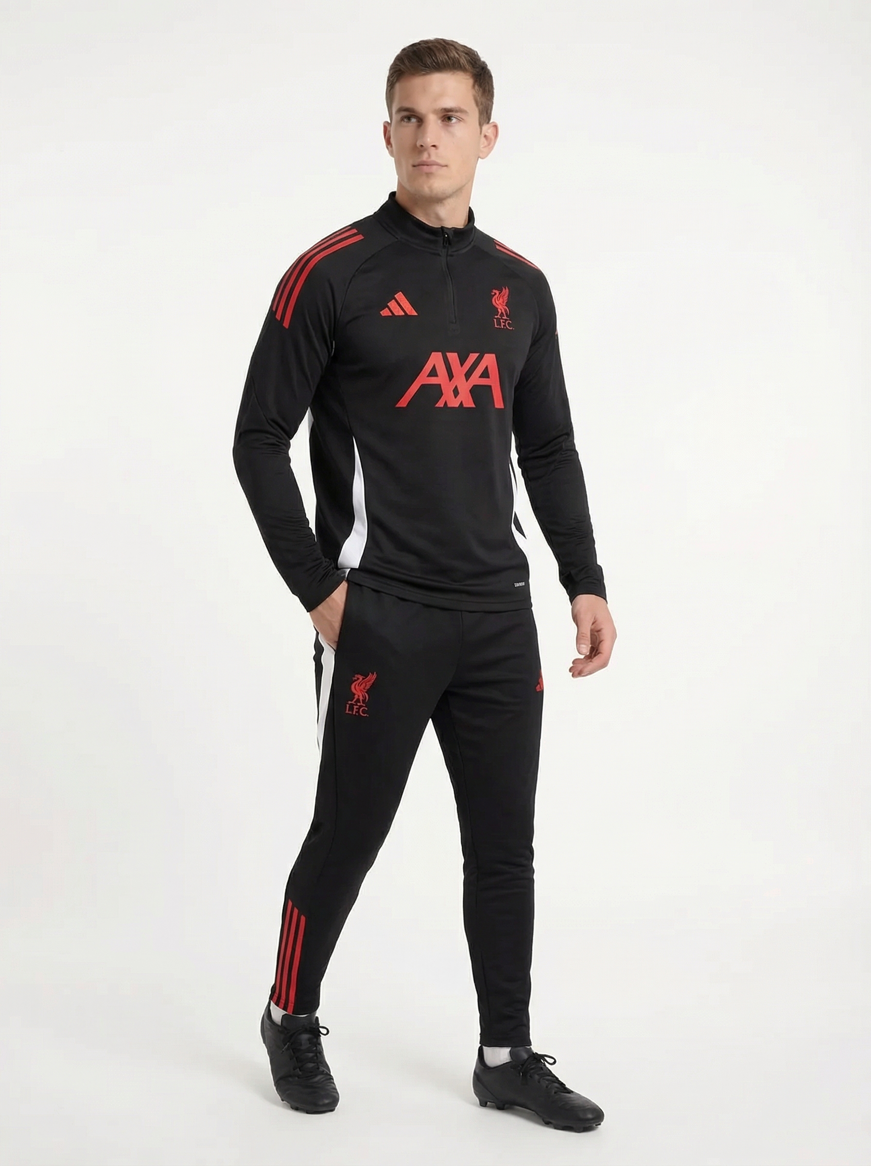 2025/2026 LIVERPOOL BLACK AND RED TRACKSUIT