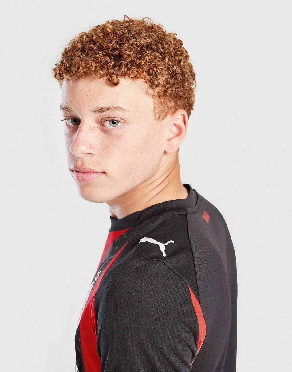 PUMA AC MILAN 2025/26 HOME SHIRT JUNIOR